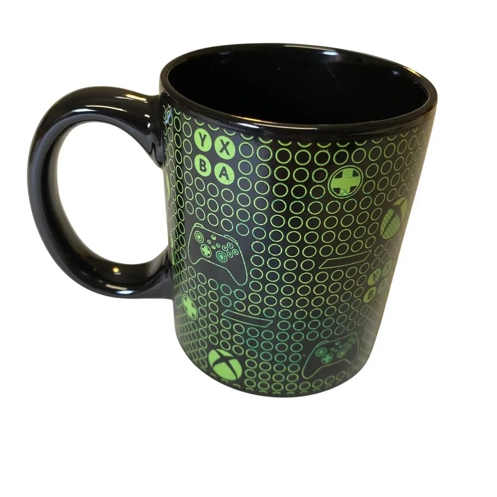 Xbox Gaming Mug Paladone 2021 Black Green Controller Coffee‎ Cup Gamer